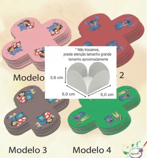 Forma para Doces Maiores-stitch e Lilo