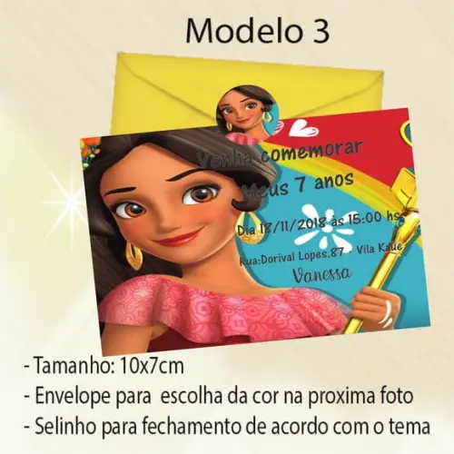 Convite-elena de Avalor