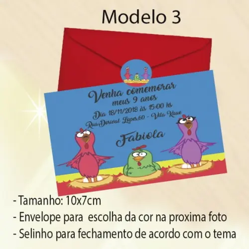 Convite-galinha Pintadinha