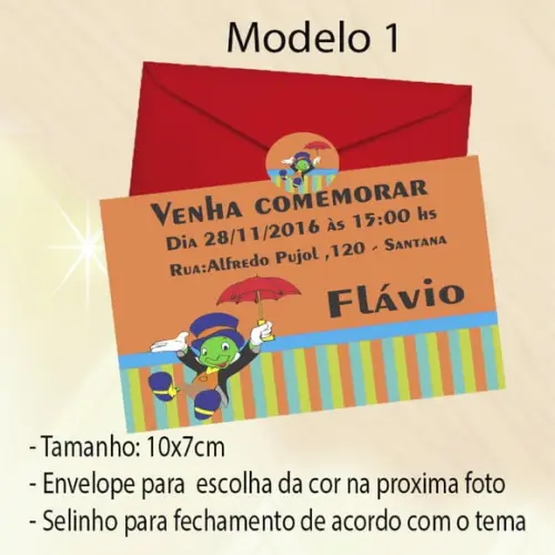 Convite-grilo Falante