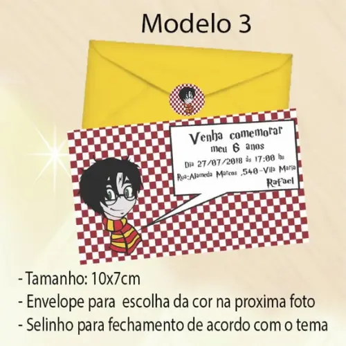 Convite-harry Potter-modelo 2