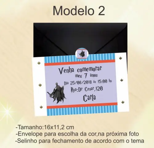 Convite-harry Potter-modelo 2