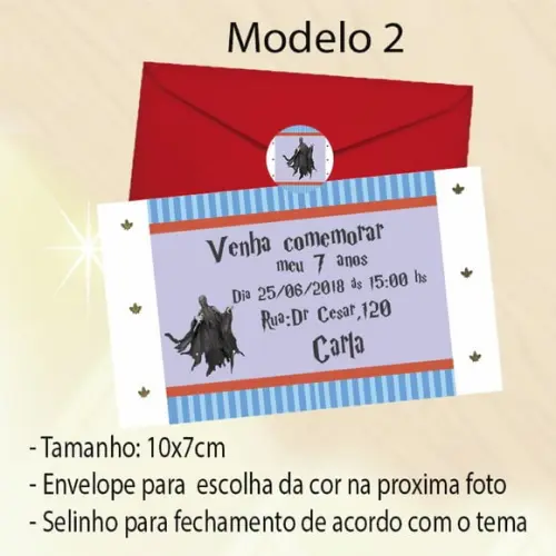 Convite-harry Potter-modelo 2