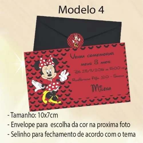 Convite-minnie