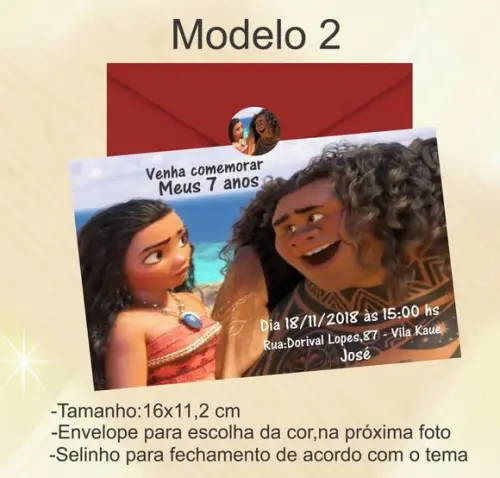 Convite-moana e Mauí