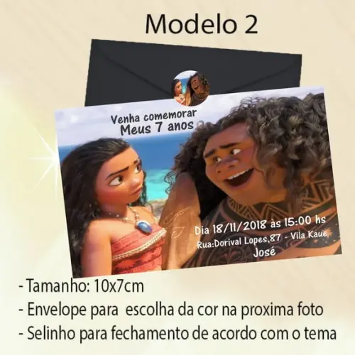 Convite-moana e Mauí