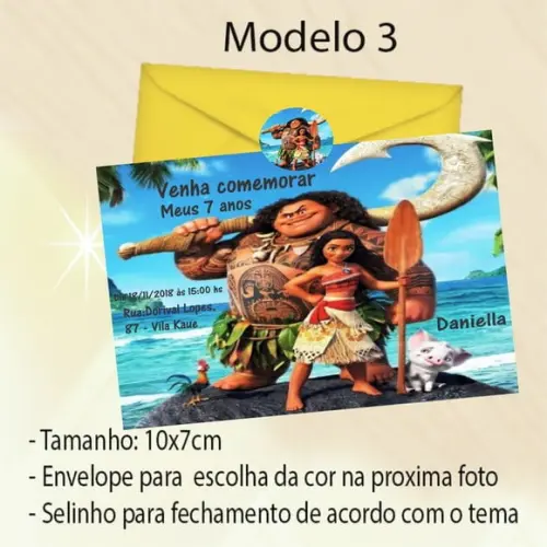 Convite-moana e Mauí