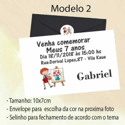 Convite-pintando o 7