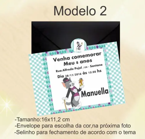 Convite-tom e Jerry