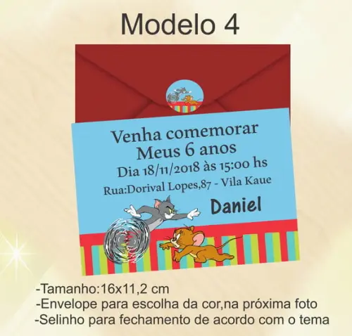 Convite-tom e Jerry