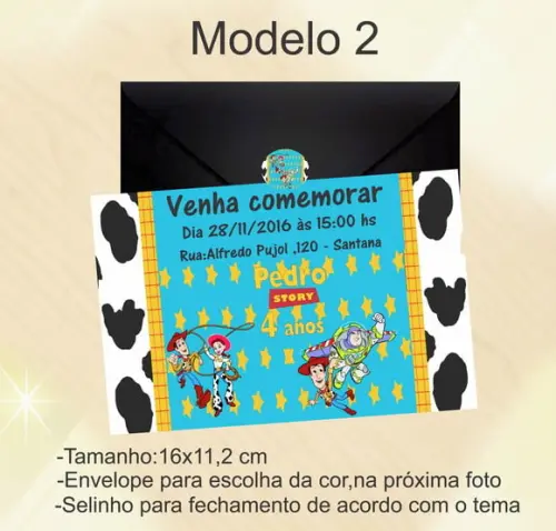 Convite-toy Story