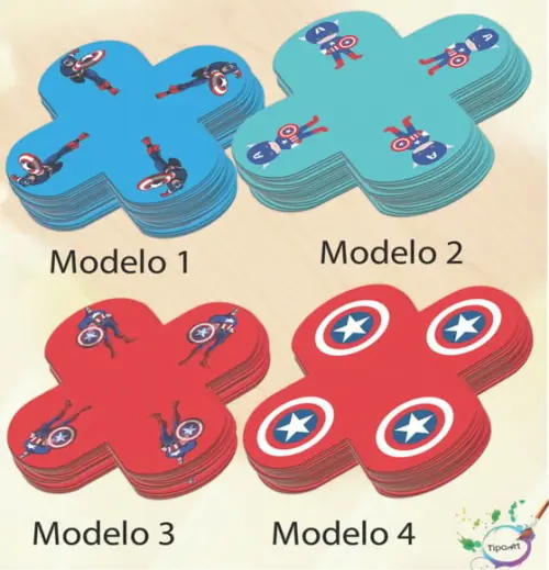 Forma para Doces Maiores-capitão America