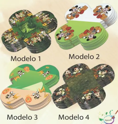 Forma para Doces Maiores-mickey Safari