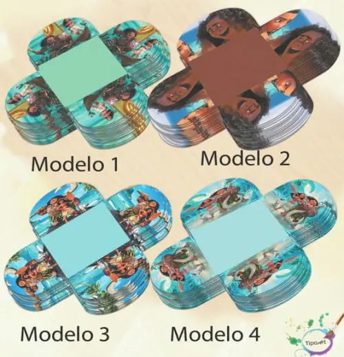 Forma para Doces Maiores-moana e Mauí