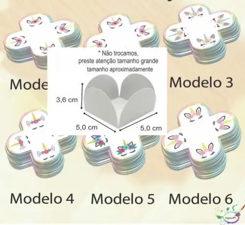 Forma para Doces Maiores-unicórnio