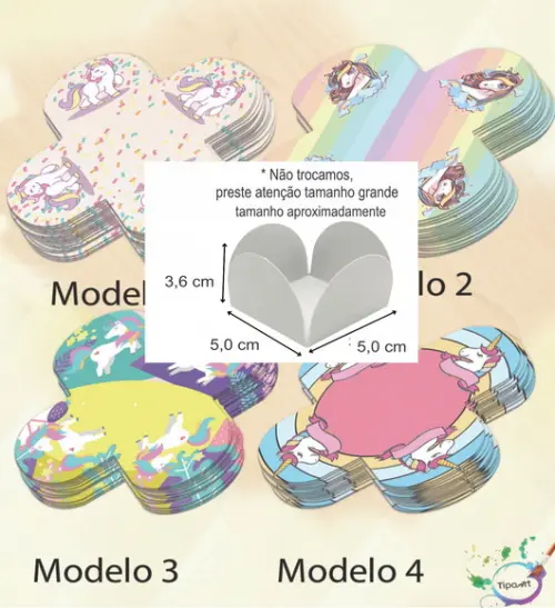 Forma para Doces Maiores-unicórnio