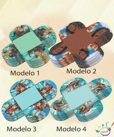 Forminha para Docinhos- Moana e Mauí
