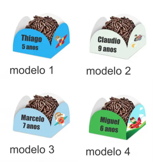 Forminha para Docinhos-aviador-com Nome
