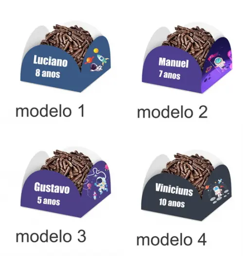 Forminha para Docinhos-astronauta-com Nome