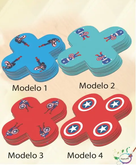 Forminha para Docinhos-capitão America