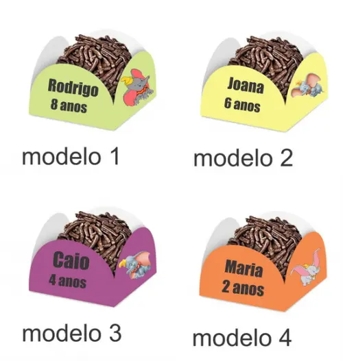 Forminha para Docinhos-dumbo-com Nome