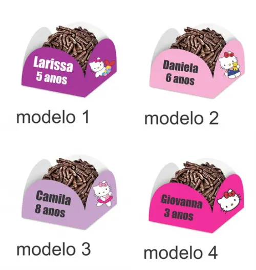 Forminha para Docinhos-hello Kitty-com Nome