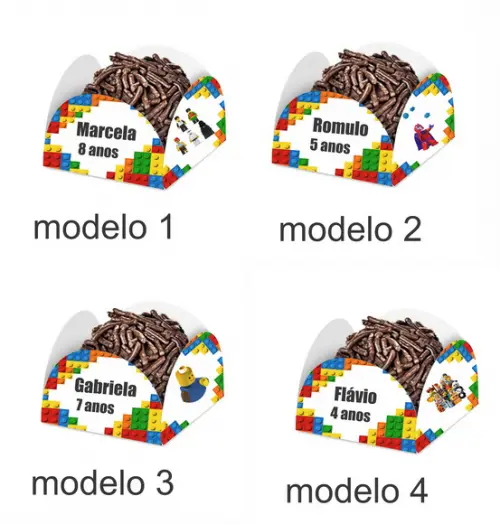 Forminha para Docinhos-lego-com Nome