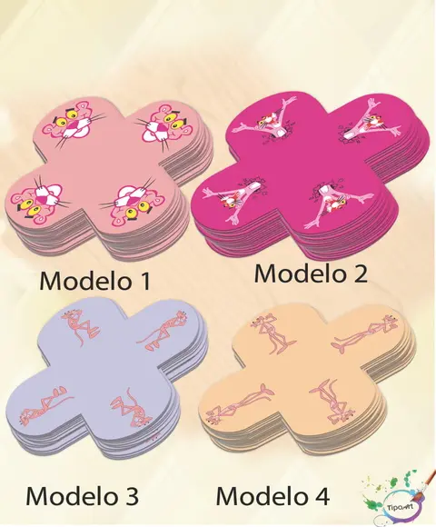Forminha para Docinhos-pantera Cor de Rosa