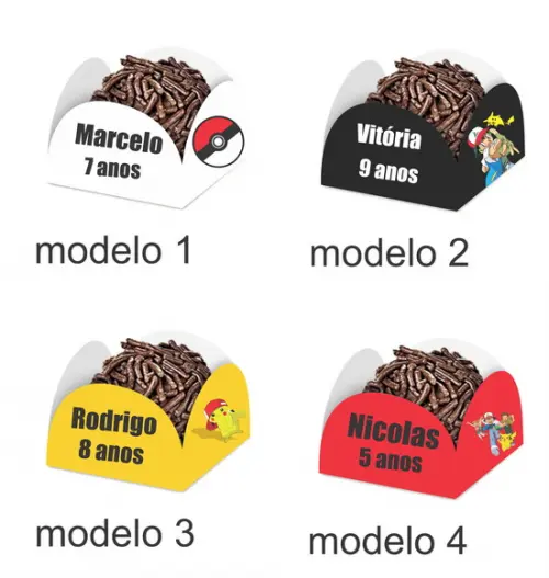 Forminha para Docinhos-pokemon-com Nome