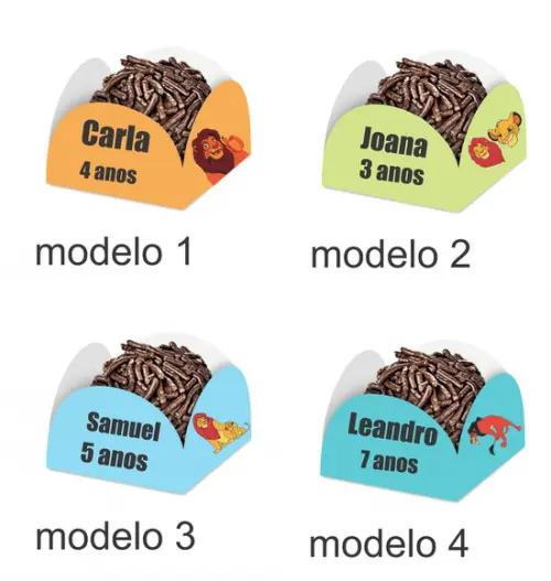 Forminha para Docinhos-rei Leão-com Nome