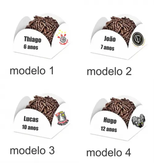 Forminha para Docinhos-timão-com Nome