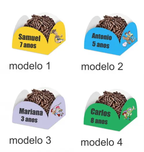 Forminha para Docinhos-toy Story-com Nome