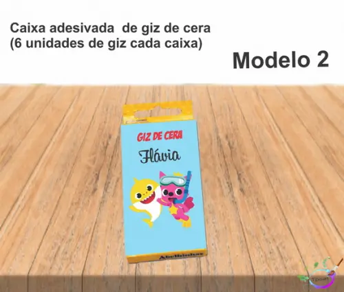 Giz de Cera-baby Shark