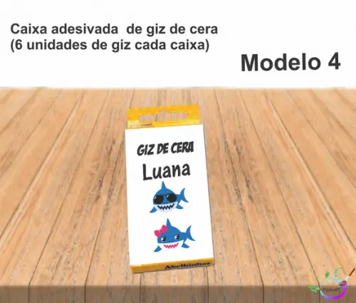 Giz de Cera-baby Shark