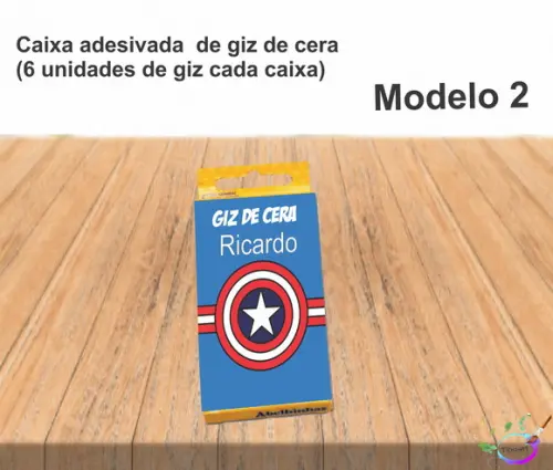 Giz de Cera-capitão America