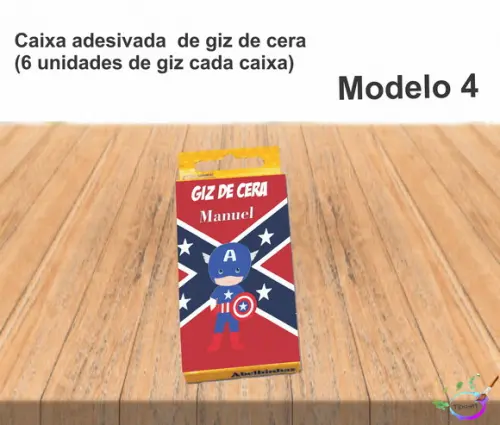 Giz de Cera-capitão America