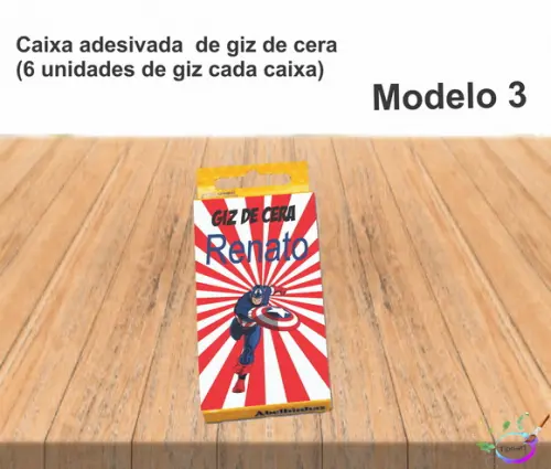 Giz de Cera-capitão America