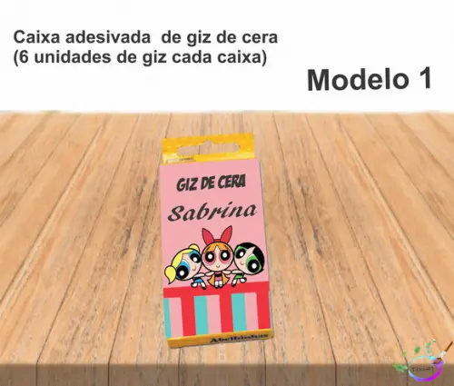 Giz de Cera-menina Super Poderosas