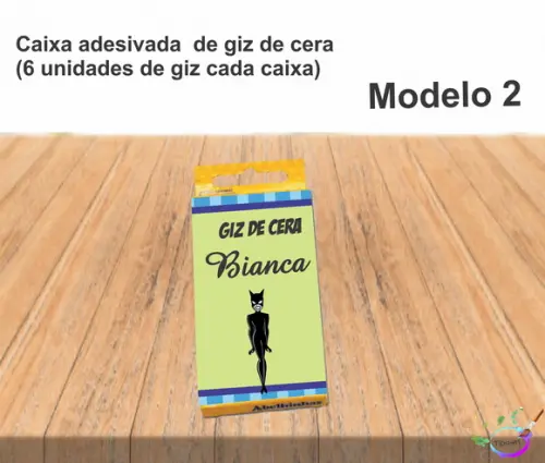 Giz de Cera-mulher Gato
