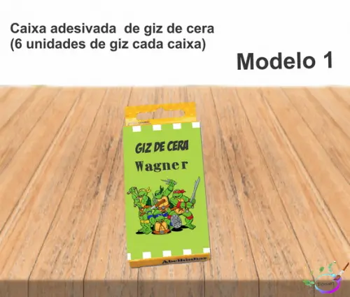 Giz de Cera-tartaruga Ninja
