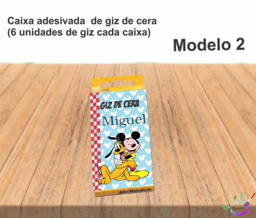Giz de Cera-turma do Mickey