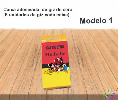 Giz de Cera-turma do Mickey