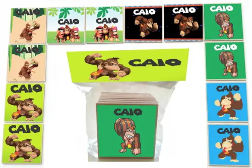Jogo da Memoria -12 Pças-mdf-donkey Kong