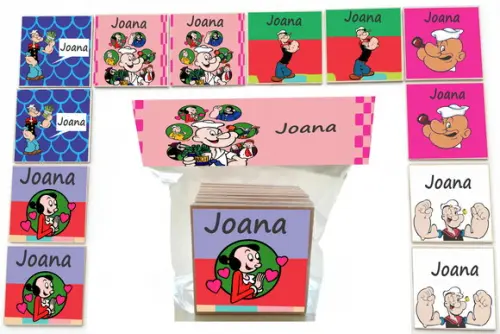 Jogo da Memoria -12 Pças-mdf-popai