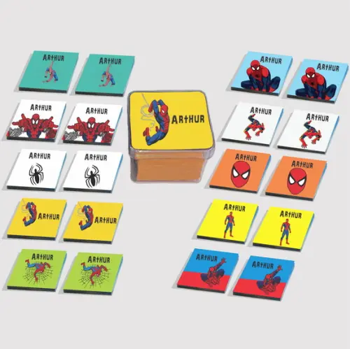 Jogo da Memória Eva-homem Aranha