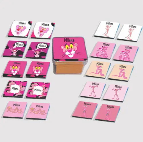 Jogo da Memória Eva-pantera Cor de Rosa