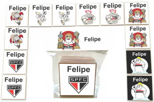 Jogo da Memoria mdf - 12 Pças-sp