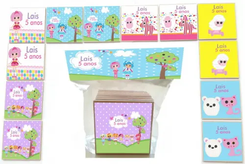 Jogo da Memoria mdf 12 Pças-lalaloopsy
