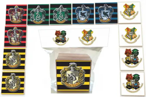 Jogo da Memoria mdf 12 Pças-brasões Hogwarts