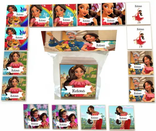 Jogo da Memoria mdf 16 Pças-elena de Avalor